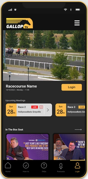 GallopTV, redesigned home screen
