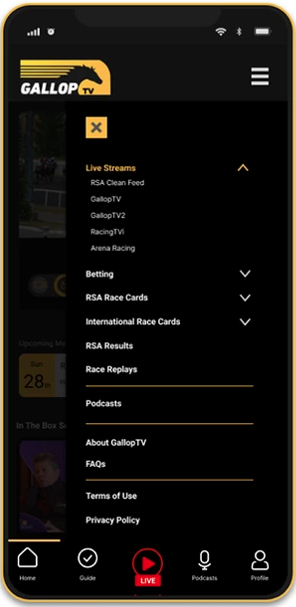 GallopTV, navigation overhaul